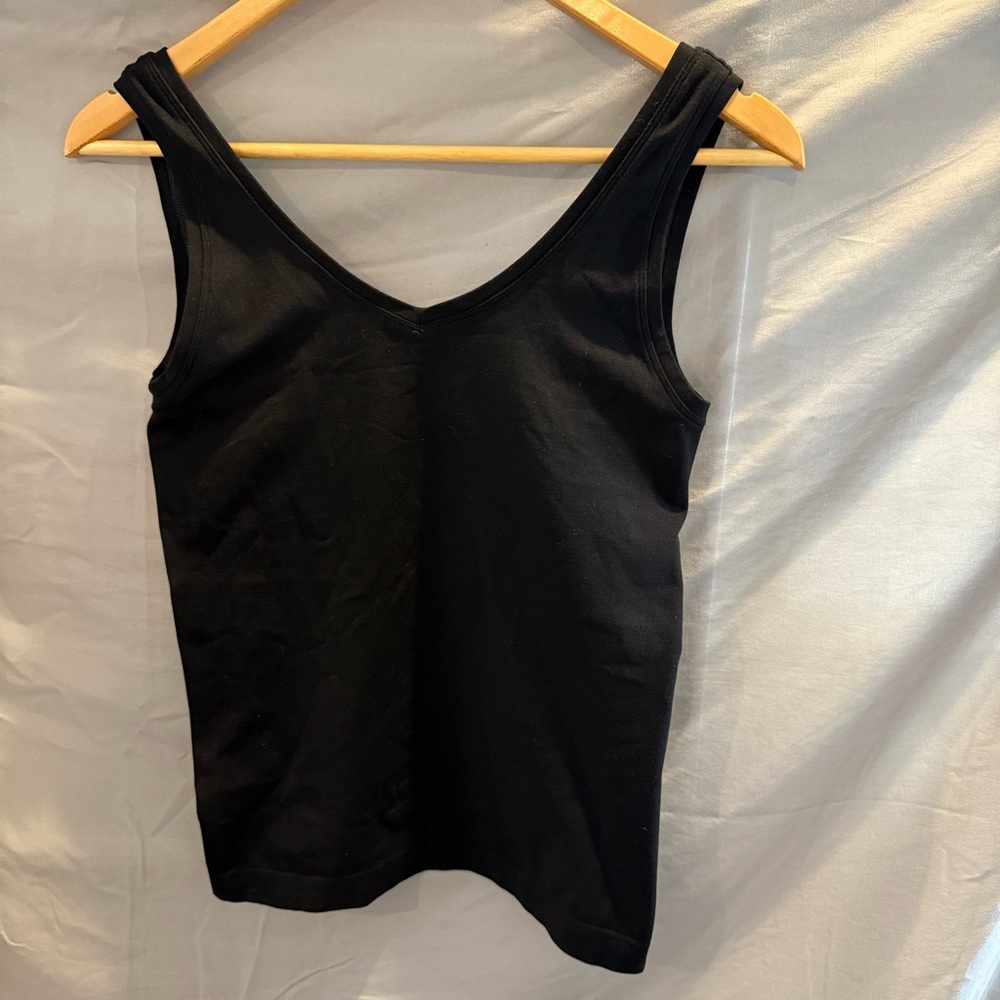 White House Black Market Black Tank Top Womens Size S Pre-owned